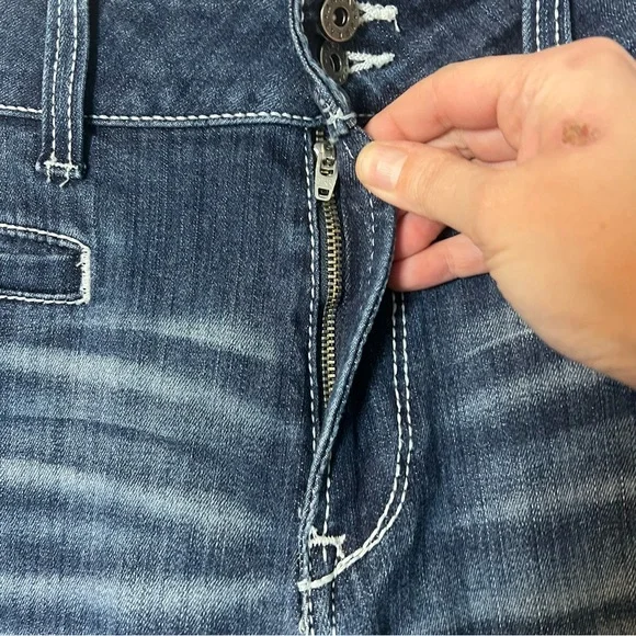 Ariat Women’s Trouser Low Rise Bootcut Jeans Dark Wash White Stitching Sz. 20WL - Picture 5 of 6